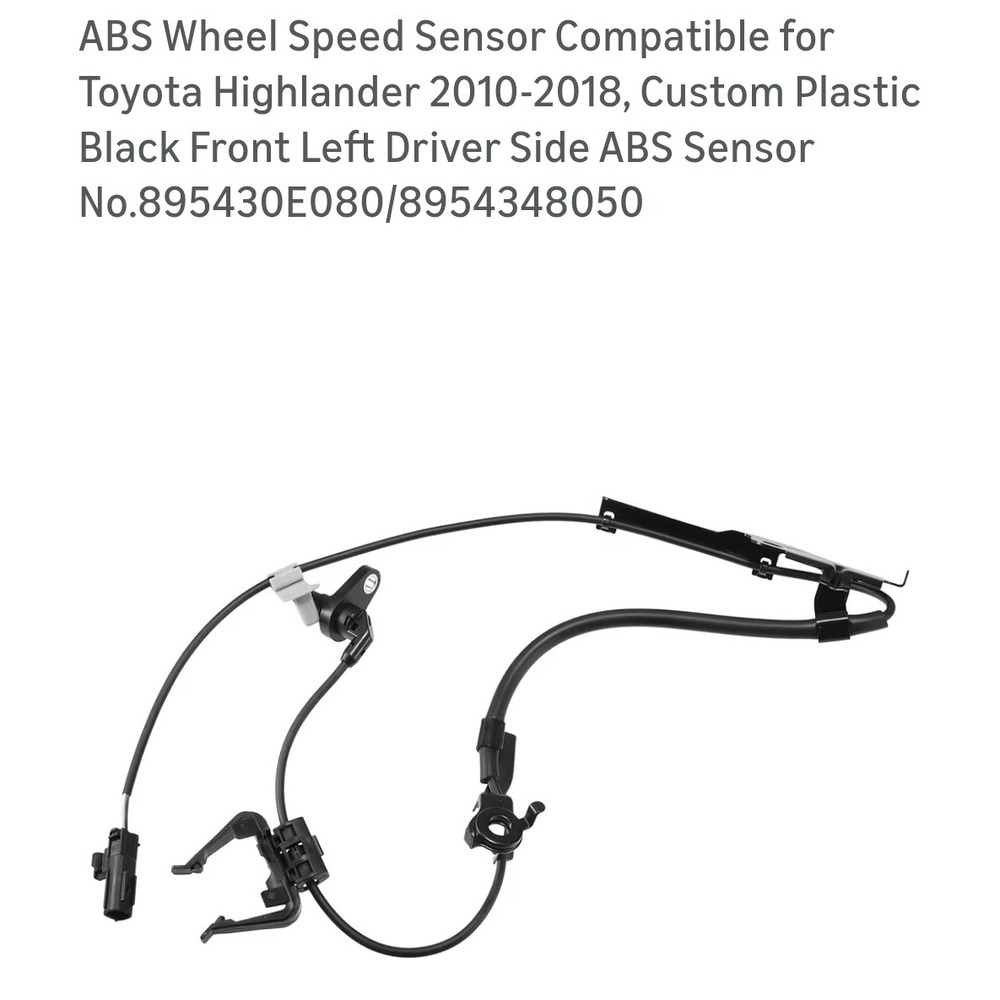ABS Wheel Speed Sensor Front Left for Toyota Highlander 2010-2018 895430E080